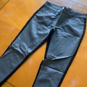 Leather jeggings